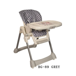 Tinnies Baby Adjustable High Chair Grey