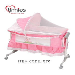 Baby Crib New Born Pink
