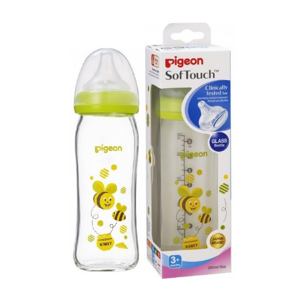 Pigeon WN Glass Bottle 240ML Bee A78027