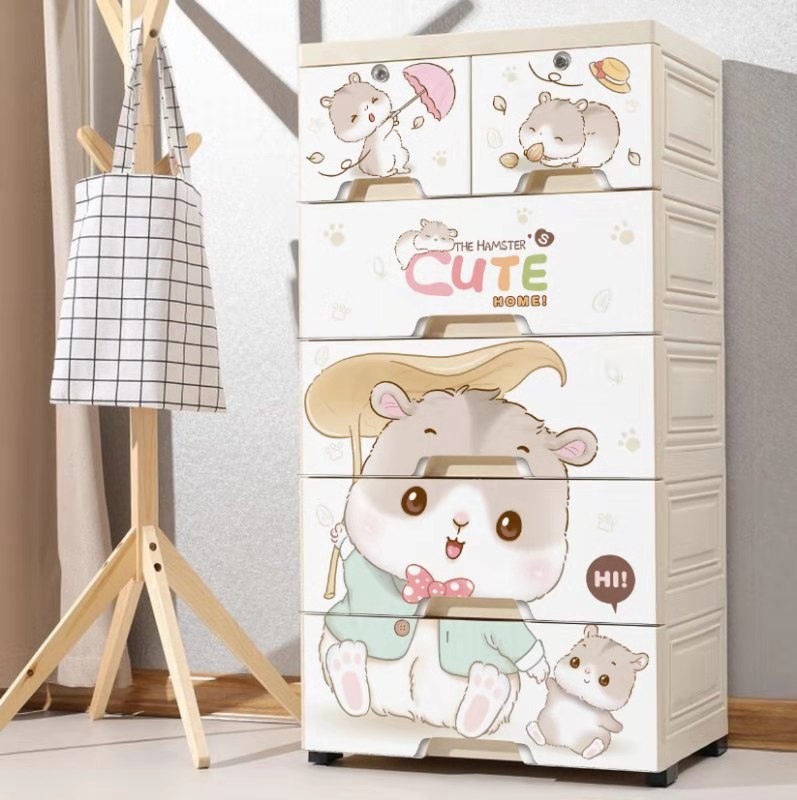 Kids Cupboard Design With hamster Cute