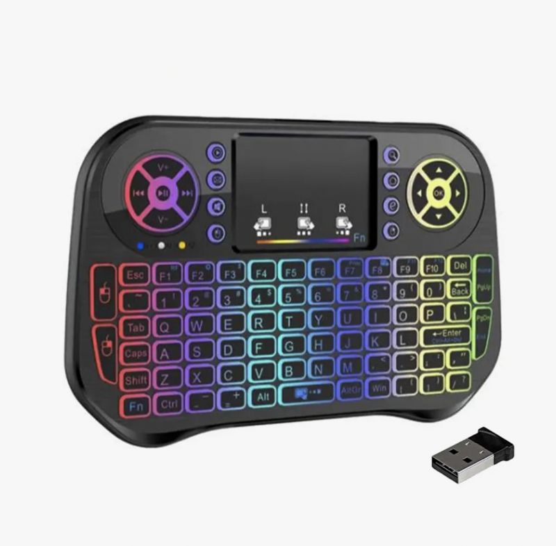 RGB Mini Wireless Keyboard + Bluetooth Dual Connection