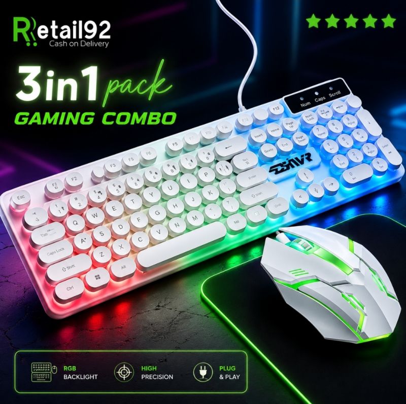 Original 3-in-1 Wired RGB Gaming Combo