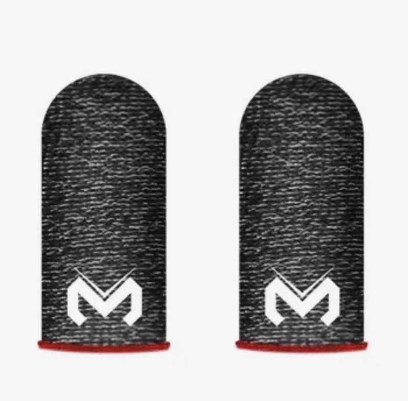 MEMO Original FS02 Professional Gaming Finger Sleeves - [1 Pair] High Sensitivity Carbon Fiber Thumb Gloves - Sweat-Proof & Breathable - For PUBG, Free Fire, COD Mobile - Premium Quality Anti-Slip Sleeves