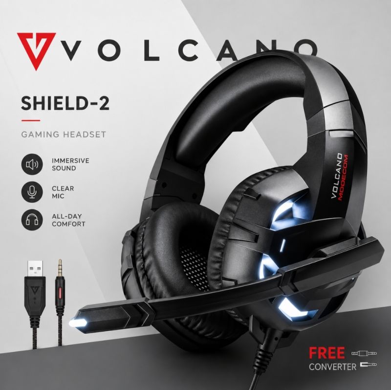 RGB Wired Gaming Headset for PC, Laptop, PS4, Xbox One & Mobile Professional 3D Surround Sound RGB Headphones Noise Canceling Mic with Red LED Light Soft Earmuffs Over Ear Headset Best Quality Stereo Bass Gaming Headphone