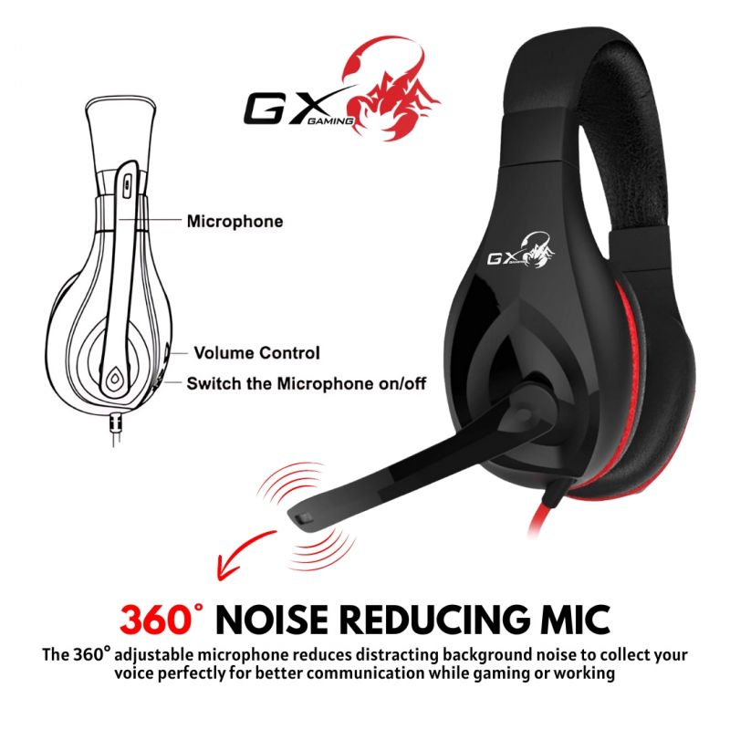 RGB Gaming Headset with Mic | Noise Cancelling Wired Gaming Headphones with Deep Bass Surround Sound
