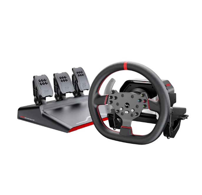 PXN V10 Pro Direct Drive Sim Racing Steering Wheel Pedals Kit Black for PC PS4 PS5 Xbox Series