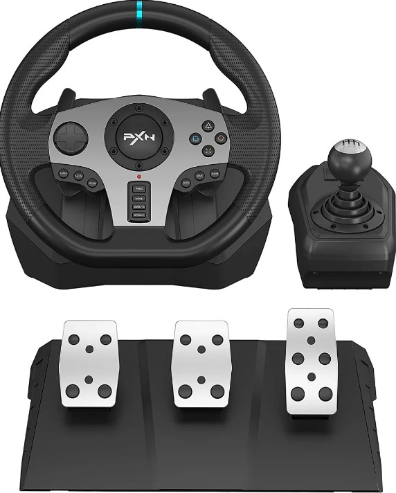 PXN V9 Gaming Racing Wheel with Pedals and Gear Shifter