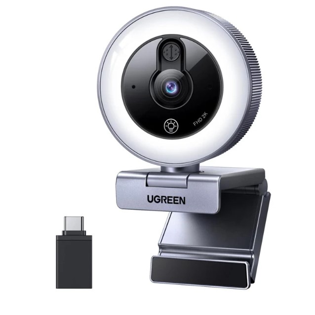 UGREEN CM910 USB HD Webcam with Ring Light 65857