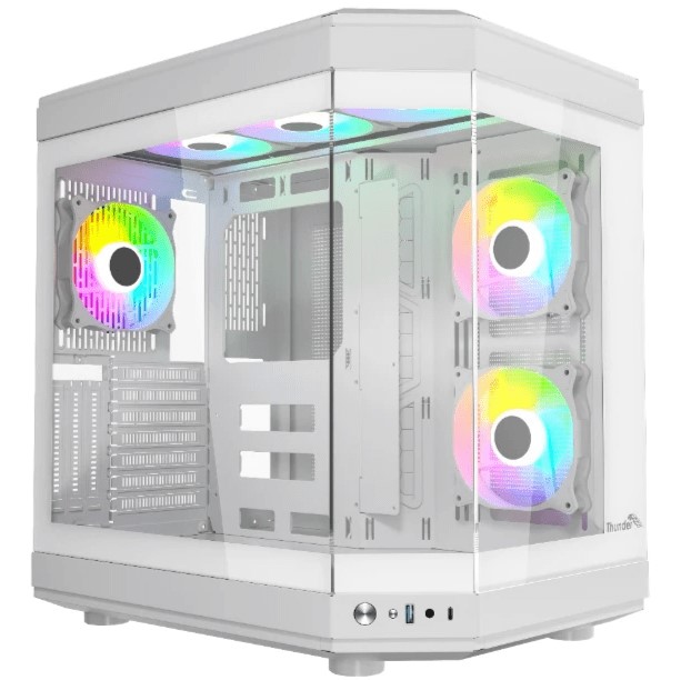 Thunder Carbon TGC-639 ATX Gaming Case – White