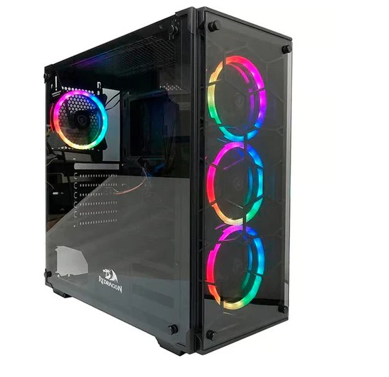 Redragon GC-606 Wheel Jack RGB Gaming PC Case Black