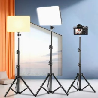 Studio Light with Stand Big Size – Professional LED Studio Lighting Setup for Video Shoot, Photography & Content Creation