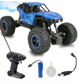 Smoke Rock Crawler Electric RC Vehicles Alloyed Remote Control Booster Spray Toy Car for Kids & Boys Monster RC Truck with Rechargeable Rc Car 4x4 High Speed