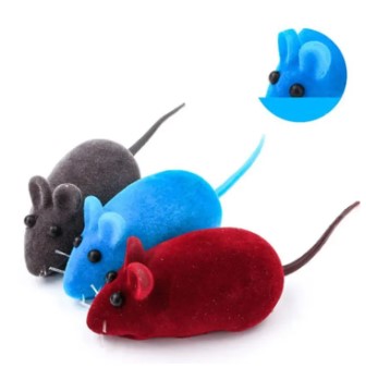Interactive Plush Rubber Mouse Pet Cat Toys