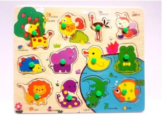 High Quality Baby Educational Wooden Animals Puzzle Best Quality