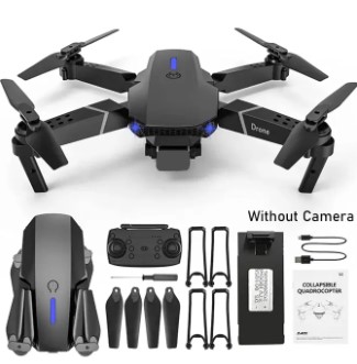 Remote Control Mini Drone LED lighting - GPS - Headless mode - Without Camera - Black