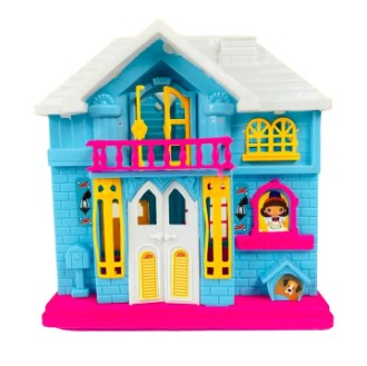Doll House - Beauty Villa Set For Kids - Lovely Pink Doll House - Doll House For Girls - Pink Color Doll Play House