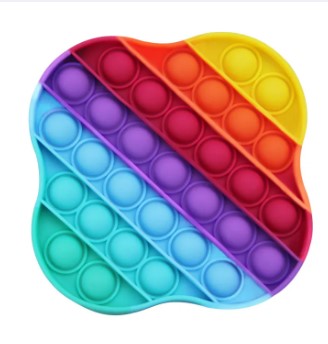 POP Toy Bubble Squeeze sun light change colour Sensory Fidget Toy Pop It Figit Toy Fidget Toys Special Needs Stress Reliever, Push Bubble Gadgets