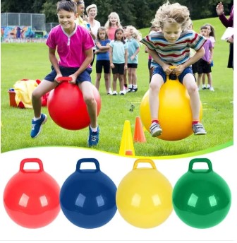 Hop ball for Kids ,Hop Ball with Handle for Exercise Inflatable Jump Ball Kids Inflatable Bounce Jumping Hopper Hop Ball For Children Educational Toys Kids Birthday Gift