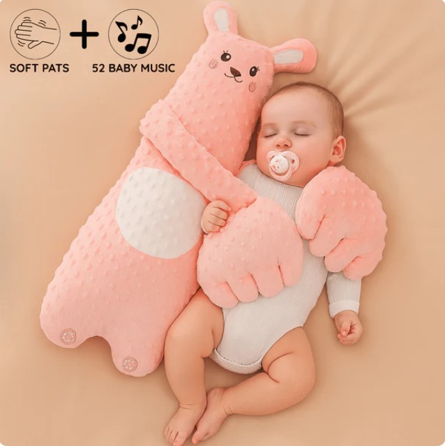 The Hugging Doll That Pats Your Baby to Sleep - Pink Rabbit