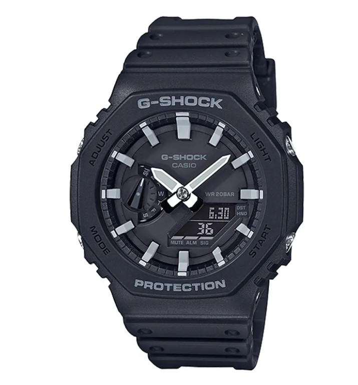 Casio G-Shock GA-2100-1ADR Black Analog Digital Youth Watch