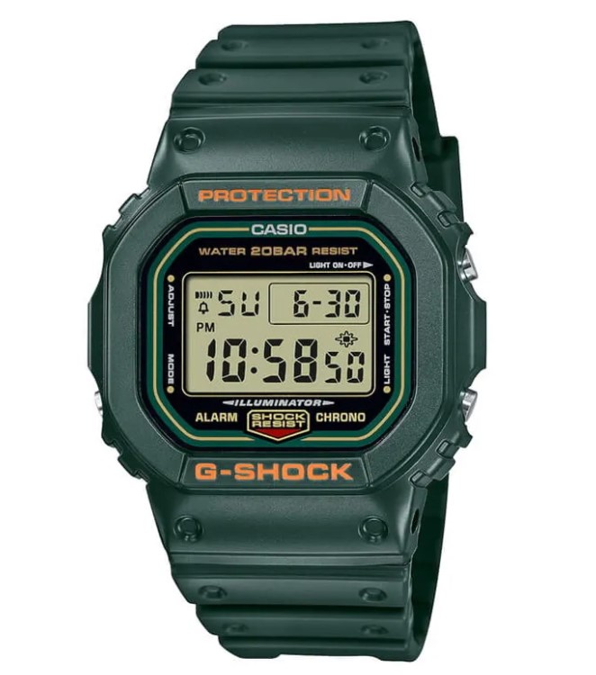 Casio G-Shock DW-5600RB-3DR Green Resin Band Digital Watch