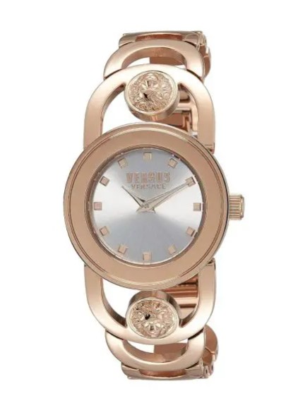 VERSUS VERSACE Women’s Quartz Stainless Steel Silver Dial 34mm Watch