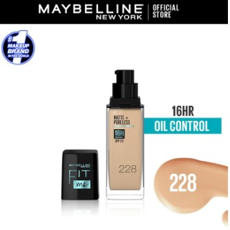Maybelline New York - NY Fit Me Matte + Poreless Liquid Foundation SPF 22 228 Soft Tan 30ml For Normal to Oily Skin