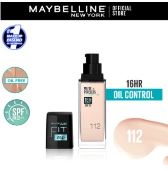 Maybelline NY New Fit Me Matte + Poreless Liquid Foundation SPF 22 - 112 Natural Ivory 30ml - For Normal to Oily Skin