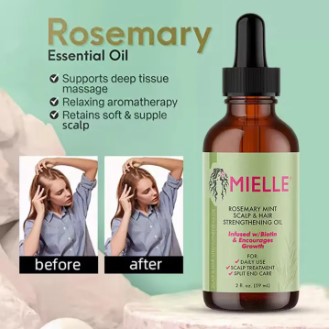 Mielle Organics Rosemary Mint Scalp & Hair Strengthening Oil for All Hair Types