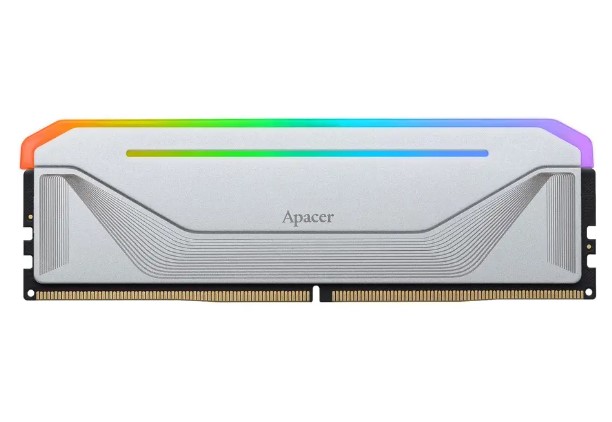 APACER NOX RGB DDR5 Gaming Memory Module, 32GB, 6400MT/s, Silver, AH5U32G64C652NWAA-1