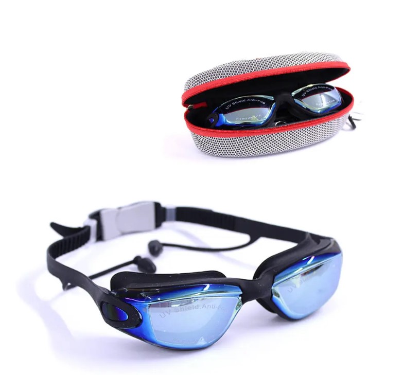 CONQUEST BL885 Adult Swimming Goggles - Black