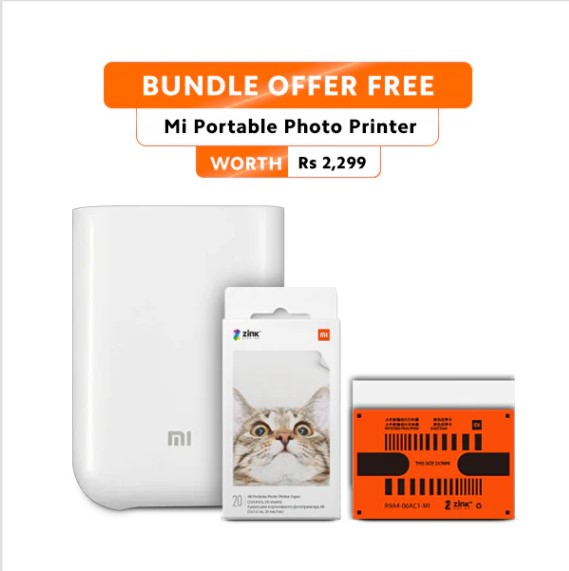 Mi Portable Photo Printer + Free Photo Printer Paper