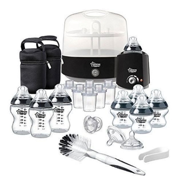 TOMMEE TIPPEE Closer to Nature COMPLETE FEEDING KIT (BLACK)