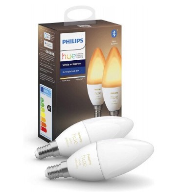 Philips Hue White Ambiance Smart Bulb E14 - Dual