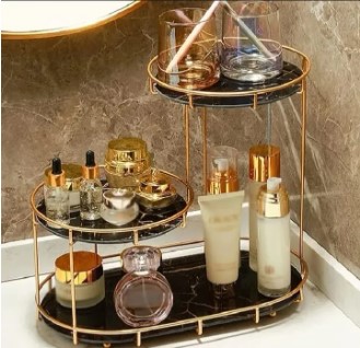 Makeup Storage Rack, Cosmetic Storage Shelf, Makeup Organizer, Dressing Table, Makeup and Perfume Organizer