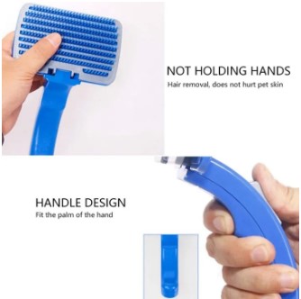 Slicker Brush for Dogs Cats, Self Cleaning Cat Brush Pet Grooming Comb for Shedding, Efficiently Remove Dogs and Cats Loose Hair