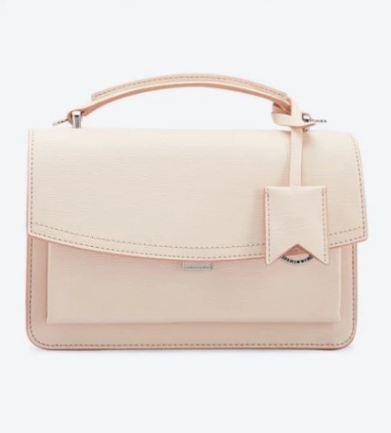 Charles & Keith- Single Flap Cross Body Bag - Pink
