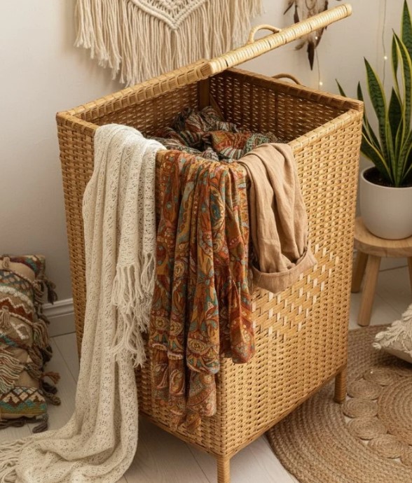 Handmade - Rattan Laundry Basket