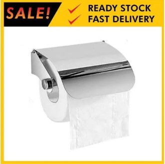 Stainless Steel Bathroom Toilet Paper Holder Roll Tissue Box Wall Mounted Holder