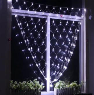 Wedding LED Net Lights 88 LEDs | Mesh Fairy String Lights Curtain Style | Decorative Wedding Party Lights for Stage, Bedroom, Garden, Indoor & Outdoor Decoration