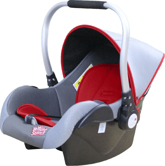 Bright Start Carry Cot Red & Grey