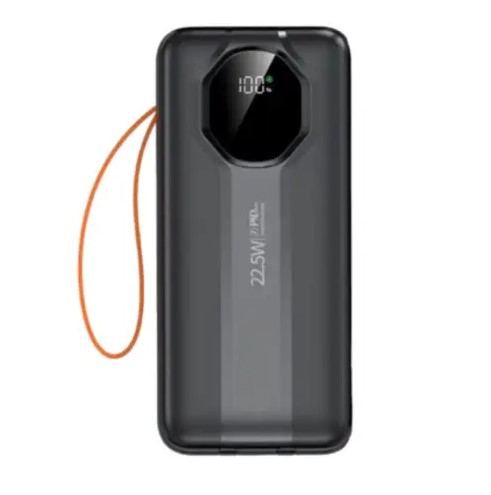 FoneStop 50000mAh Power Bank 22.5W Fast Charge Built-in Cables & LED Light