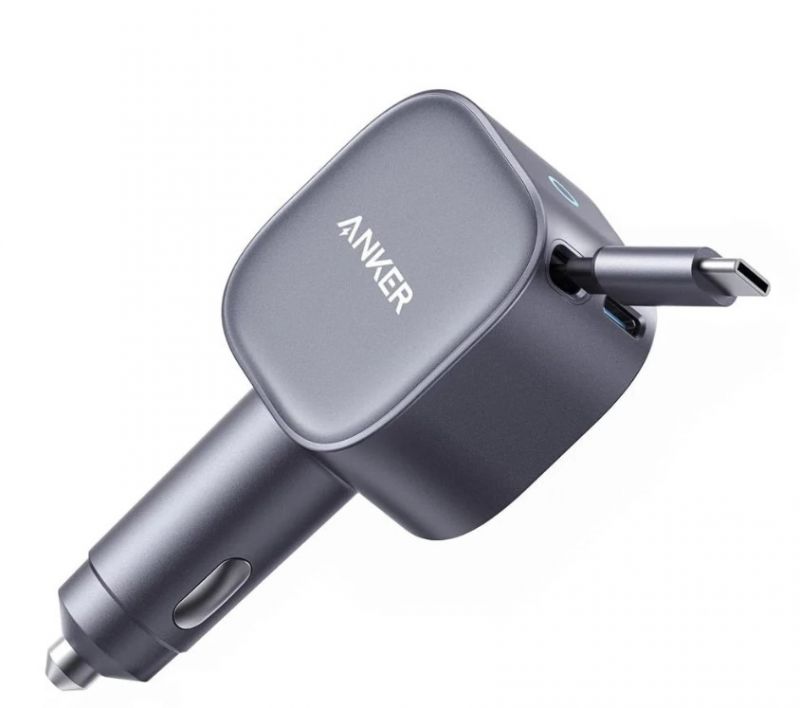 Anker Nano Car Charger with Type C Retractable Cable 75W