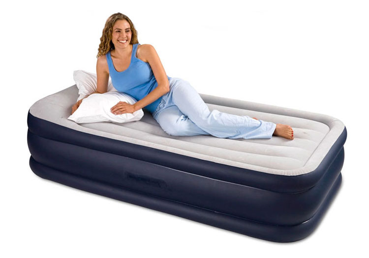 Intex Deluxe Single Bed with Pillow Rest